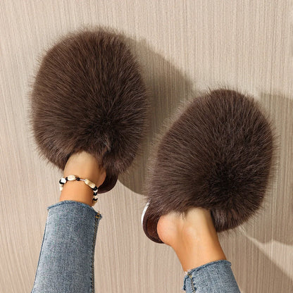 Fluffy Solid Baotou Slides