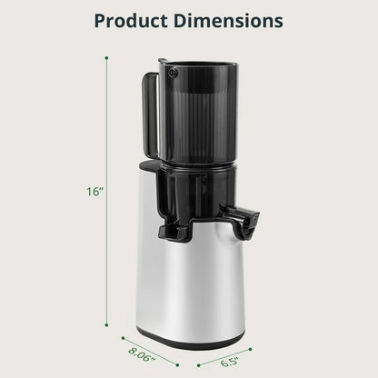 Cold Press Juicer, 4" Wide Chute Slow Masticating Juicer Machine