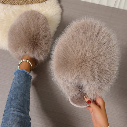 Fluffy Solid Baotou Slides