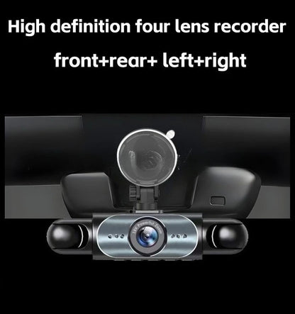 1080P 4-Channel Car 150° 3.0-Inch Screen Motion Detection WiFi 32G/64G TF Card Backup Camera Dash Cam