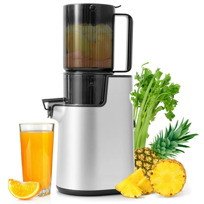 Cold Press Juicer, 4" Wide Chute Slow Masticating Juicer Machine